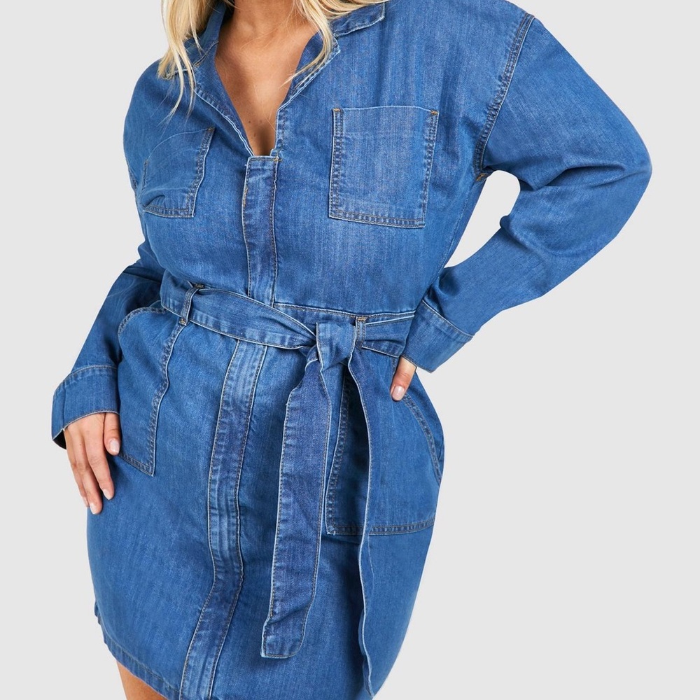 Stylish Blue Denim Dress